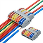 Натиснете навътре и лост конектори за кабели